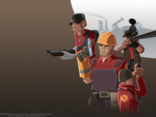 Team Fortress 2 - Fan ART by ~TheGr4yFox